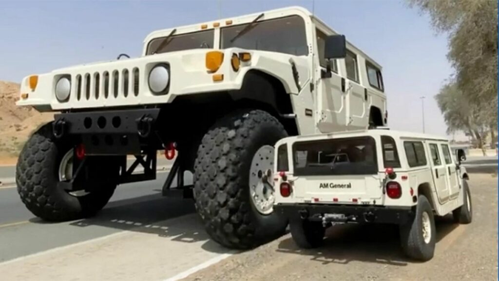 Veja a última construção excêntrica de Xeique árabe o Maior Hummer H1