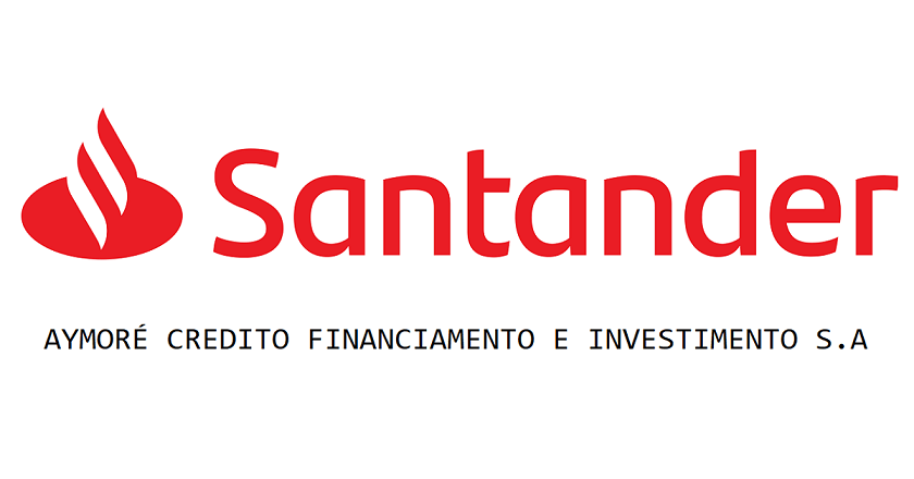 Logo do Santander e Aymoré Financiamento